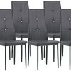 Albatros 3100 Diamond Lot de 6 chaises, Gris, SGS Tested