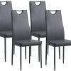 Albatros Salerno, Lot de 4 Chaises de Salle à Manger, Albatros Salerno, Lot de 4 Chaises de Salle à Manger, Gris, SGS Tested