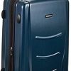 Amazon Basics Valise rigide à roulettes pivotantes, 68 cm, Bleu marine