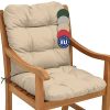 Beautissu Coussin Exterieur Jardin Flair NL - Coussin Chaise Jardin Beautissu Coussin Exterieur Jardin Flair NL - Coussin Chaise Jardin pour Chaise, Fauteuil ou transat de Jardin, terrasse ou Balcon - 100x50x8cm - Dossier Standard – Nature