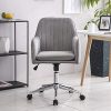 Chaise Bureau,Gris en Velours Tissu Ergonomique Fauteuil de Bureau Comfortable Chaise Bureau,Gris en Velours Tissu Ergonomique Fauteuil de Bureau Comfortable Fauteuil D'ordinateur Chaise de Coiffeuse Pivotant Hauteur Réglable Chaise de Manucure avec Fonction D'inclinaison