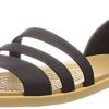 Crocs Tulum Open Flat W, Tongs de loisirs et vêtements de sport pour femmes