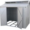 Duramax Aluminium 8 x 6 (4 m²) Abri de Jardin, pour Ranger Les vélos, Les Outils et Le BBQ, Comprend Un kit de Lucarne, Un kit de Fondation, Une fenêtre latérale et des Portes Doubles verrouillables
