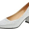Escarpins Femmes, Escarpins Bloc Pointu Escarpins Talons Moyen A Enfiler Escarpins Femmes, Escarpins Bloc Pointu Escarpins Talons Moyen A Enfiler Chaussures Robe Briller Fête, Taille 31-46