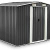 Estexo GGS Abri de téléphone en métal avec toit en Estexo GGS Abri de téléphone en métal avec toit en poudre, toit de selle et toit de poudre, plusieurs tailles