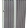 Evre Abri de jardin de 1,8 m avec porte verrouillable Evre Abri de jardin de 1,8 m avec porte verrouillable - Structure solide (gris chaud)