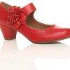 Femmes Talon Moyen Large Babies Cuir doublé Confort Escarpin Chaussure Femmes Talon Moyen Large Babies Cuir doublé Confort Escarpin Chaussure Pointure