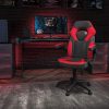 Flash Furniture Chaise de Jeu à Dossier Haut, Fauteuil de Bureau Ergonomique, avec accoudoirs réglables et Tissu en Maille, idéale comme Chaise de Joueur, pour la Maison et Le Bureau, Rouge