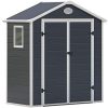 GARDIUN Abris en Résine Arabela Anthracite/Blanc 1,92 m² Extrior - GARDIUN Abris en Résine Arabela Anthracite/Blanc 1,92 m² Extrior - KSP38120