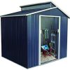 GARDIUN KIS12985 - Abri métallique Liverpool 2,84 m² Extérieur 129 GARDIUN KIS12985 - Abri métallique Liverpool 2,84 m² Extérieur 129 x 220 x 214 cm Acier galvanisé Gris Anthracite
