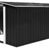 HUANGDANSP Abri de Jardin 257x392x181 cm Métal Anthracite Maison Jardin HUANGDANSP Abri de Jardin 257x392x181 cm Métal Anthracite Maison Jardin Pelouses Jardins Vie en extérieur Structures extérieures Cabanes abris de Jardin