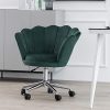 KEEPREAPER Chaise de Bureau en Velours Ergonomique Fauteuil de Bureau KEEPREAPER Chaise de Bureau en Velours Ergonomique Fauteuil de Bureau Chaise D'ordinateur Pivotant pour Le Ttravail à Domicile Hauteur Réglable (Vert)