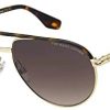 Marc Jacobs lunette de soleil 474/S 06J HAVANE OR 60-13-145mm Marc Jacobs lunette de soleil 474/S 06J HAVANE OR 60-13-145mm métal