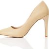 Marque Amazon - find. Prase Leather, Closed Toe Heels Femme