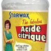 STARWAX FABULOUS Acide Citrique - 400g - Idéal pour Détartrer STARWAX FABULOUS Acide Citrique - 400g - Idéal pour Détartrer les Bouilloires et Cafetières