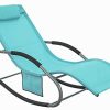 SoBuy OGS28-HB Fauteuil à Bascule Chaise Longue Transat de Jardin SoBuy OGS28-HB Fauteuil à Bascule Chaise Longue Transat de Jardin avec Repose-Pieds et 1 Pochette latérale, Bain de Soleil Rocking Chair - Turquoise