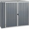 Tidyard Abri de Jardin Abri de Stockage d'extérieur Cabane de Tidyard Abri de Jardin Abri de Stockage d'extérieur Cabane de Jardin Acier galvanisé Gris 195x198x159 cm