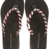 Tommy Hilfiger Woven Webbing Flat Beach Sandal, Tongues Femme Tommy Hilfiger Woven Webbing Flat Beach Sandal, Tongues Femme