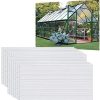 UISEBRT 14 plaques alvéolaires en polycarbonate 4 mm Plaques à UISEBRT 14 plaques alvéolaires en polycarbonate 4 mm Plaques à double paroi 10,25 m² 60,5 x 121 cm Plaques résistantes aux UV et adaptées pour jardin, serre