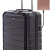Valise Taille Cabine Rigide ALPINI INOVA-2.0 avec Compartiment pour Ordinateur Valise Taille Cabine Rigide ALPINI INOVA-2.0 avec Compartiment pour Ordinateur 16" (55cm) Garantie 2 Ans 100% ABS Port USB (Noir (Black), (Cabine) S – Small – 40L – 55x40x20cm – 2.7kg)