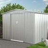 Vente-unique - Abri de Jardin métal en Acier galvanisé Gris Vente-unique - Abri de Jardin métal en Acier galvanisé Gris 4,91 m² Linus