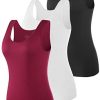Vislivin Débardeur Femmes Décontractés Extensibles Tank Top Vislivin Débardeur Femmes Décontractés Extensibles Tank Top