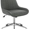 WOLTU BS114dgr 1x Chaise de Bureau Ergonomique, Tabouret de Bureau WOLTU BS114dgr 1x Chaise de Bureau Ergonomique, Tabouret de Bureau Pivotant 360°, Tabouret à roulettes Réglable en Hauteur, en Lin, Gris foncé