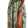 chuangminghangqi Femmes Fleurs Robe de soirée Longue Robe de Plage chuangminghangqi Femmes Fleurs Robe de soirée Longue Robe de Plage d'été sans Manches Bandeaux Imprimee Party Soirée Cérémonie