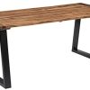 vidaXL Bois d'Acacia Massif Table de Salle à Manger Table vidaXL Bois d'Acacia Massif Table de Salle à Manger Table de Cuisine Table à Dîner Table de Repas Meuble à Manger Maison Intérieur 180x90 cm