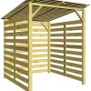 vidaXL Bois de Pin Imprégné Abri de Stockage du Bois vidaXL Bois de Pin Imprégné Abri de Stockage du Bois de Chauffage Vélo Jardin