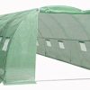vidaXL Serre Abri Plantes Serre à Fleurs Serre à Plantes vidaXL Serre Abri Plantes Serre à Fleurs Serre à Plantes Légumes Jardin Résistant Durable Extérieur 24 m² Vert Acier Galvanisé 6x4x2 m