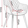 1649120409_51NGX-x3OL._AC_.jpg WOLTU 4 X Chaises de Cuisine Design,Chaises de Salle à Manger Assise en Tissu Scientifique Fauteuil Salon,Brun BH231br-4
