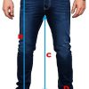 Jeans Rock Rock Designer Designer pour Hommes Jeans Stretch Slim Fit Coupe Slim [RC-2131 - Bleu très Clair - W31 L34]
