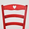 310-5D-RzzL._AC_.jpg Tommychairs - Set 4 chaises Cuore pour Cuisine, Bar et Salle à Manger, Robuste Structure en Bois de hêtre peindré en Couleur Aniline Rouge et Assise en Bois