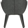 WOLTU BH251an-1,1 Chaise de Salle à Manger Moderne Chaise de Cuisine en Similicuir et métal,Anthracite
