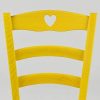 314O2lnf5xL._AC_.jpg Tommychairs - Set 4 chaises Cuore pour Cuisine, Bar et Salle à Manger, Robuste Structure en Bois de hêtre peindré en Couleur Aniline Jaune et Assise en Bois