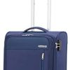 315V5eDEZKL._AC_.jpg American Tourister Heat Wave - Upright S Bagage Cabine, 55 cm, 42 L, Bleu (Combat Navy)