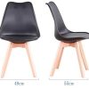 316jKneWoL._AC_.jpg Uderkiny Lot de 6 chaises Chaises de Salle à Manger avec Coussins et Pieds en hêtre pour Salle à Manger Cuisine Bureau, etc (Noir-6)