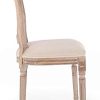 317GHE4ZdPL._AC_.jpg Menzzo Chaises salle manger | Chaise MEDAILLON de Salle A Manger, Salon Ou Cuisine | Lot de 2 |Tissu Beige| Chaise Louis Xvi | Confortable | Dimensions: L49 cm x P46 cm x H96 cm Assise: H43 cm