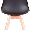 317Zpl-mJ-L._AC_.jpg Uderkiny Lot de 6 chaises Chaises de Salle à Manger avec Coussins et Pieds en hêtre pour Salle à Manger Cuisine Bureau, etc (Noir-6)