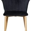 317nJoSdYJS._AC_.jpg Chaise en Velours Vintage Elsa - Style Scandinave & Moderne - Salle à Manger, Salon, Coiffeuse ou Bureau (Noir, 1)