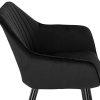 318YnASiSZL._AC_.jpg WOLTU Chaises de Salle à Manger Lot de 6 en Velours et métal,Chaises de réception Noir BH254sz-6