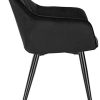 319ykPZnXBL._AC_.jpg WOLTU Chaises de Salle à Manger Lot de 6 en Velours et métal,Chaises de réception Noir BH254sz-6