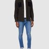 Urban Classics Slim Fit Knee Cut Denim Pants Jean Homme
