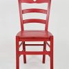 31IeO8YOWL._AC_.jpg Tommychairs - Set 4 chaises Cuore pour Cuisine, Bar et Salle à Manger, Robuste Structure en Bois de hêtre peindré en Couleur Aniline Rouge et Assise en Bois
