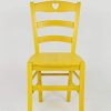 31IhqJ6iLL._AC_.jpg Tommychairs - Set 4 chaises Cuore pour Cuisine, Bar et Salle à Manger, Robuste Structure en Bois de hêtre peindré en Couleur Aniline Jaune et Assise en Bois
