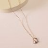 31MmtyxGPBL._AC_.jpg Collier classique élégant avec inscription gravée « I Love You Forever » pour femme – Doré