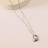31RKvYzhdJL._AC_.jpg Collier classique élégant avec inscription gravée « I Love You Forever » pour femme – Doré
