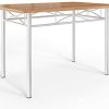 CASARIA Ensemble 5 pièces Paul hêtre 1 Table 4 chaises métal laqué Cuisine Ensemble Table et chaises pour Salle à Manger