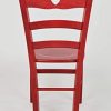 31SfhhL8asL._AC_.jpg Tommychairs - Set 4 chaises Cuore pour Cuisine, Bar et Salle à Manger, Robuste Structure en Bois de hêtre peindré en Couleur Aniline Rouge et Assise en Bois
